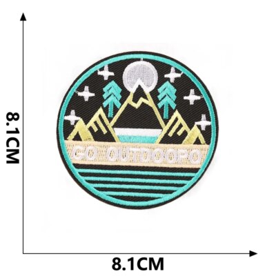 Patchs pour Vestes, Vêtements d'Extérieur, Vagues de Mer, Paysage Naturel, Baleine, Rayures, Fer sur Point Brodé, Bricolage, Styliste, Couture