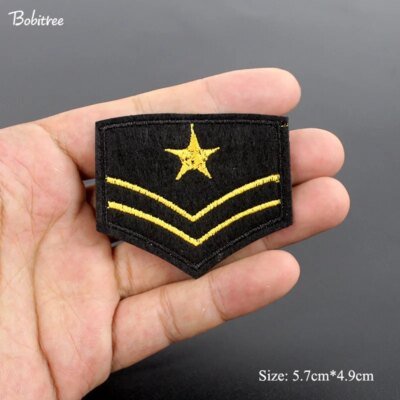 Patchs militaires brodés avec fer à coudre, insignes de l'armée de l'air américaine, accessoires vestisens