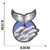 Patchs pour Vestes, Vêtements d'Extérieur, Vagues de Mer, Paysage Naturel, Baleine, Rayures, Fer sur Point Brodé, Bricolage, Styliste, Couture