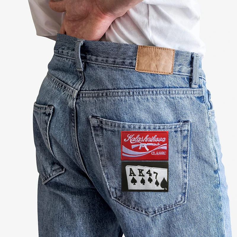 Patchs d'extĂ©rieur brodĂ©s pour vĂȘtements, fer sur mitiBulk, vente en gros, pack de crĂ©ateurs, veste, poker, femme, DulLetter, coudre, 10 piĂšces â Image 6