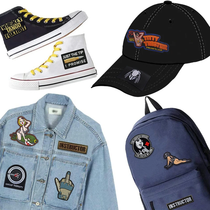 Patchs d'extĂ©rieur brodĂ©s pour vĂȘtements, fer sur mitiBulk, vente en gros, pack de crĂ©ateurs, veste, poker, femme, DulLetter, coudre, 10 piĂšces â Image 5