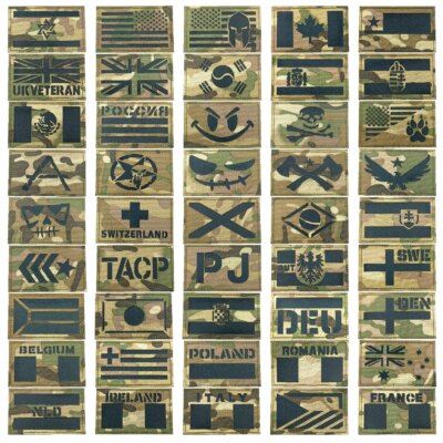 26903-5b2849.jpg Ăcusson DulDanemark ge pour vĂȘtements militaires, Ătats-Unis, Espagne, CorĂ©e, France, Royaume-Uni, Chili, Russie Feel, Infrared Casting