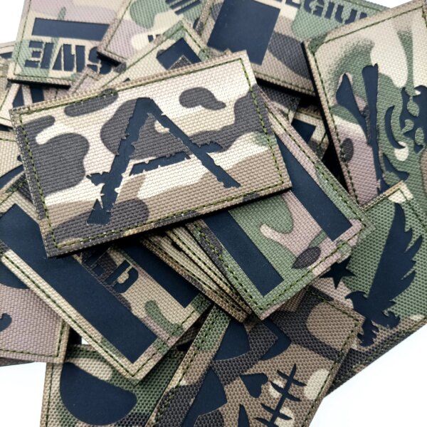 Écusson DulDanemark ge pour vêtements militaires, États-Unis, Espagne, Corée, France, Royaume-Uni, Chili, Russie Feel, Infrared Casting – Image 2