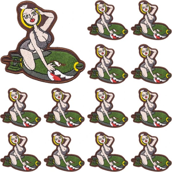 Patchs d'extérieur brodés pour vêtements, fer sur mitiBulk, vente en gros, pack de créateurs, veste, poker, femme, DulLetter, coudre, 10 pièces