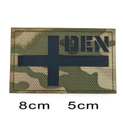 Écusson DulDanemark ge pour vêtements militaires, États-Unis, Espagne, Corée, France, Royaume-Uni, Chili, Russie Feel, Infrared Casting