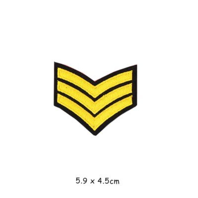 Patchs brodés militaires pour vêtements, fer sur les vêtements, motif de l'armée U S, applique aéroportée de grade, brassards d'insigne de rayure, bricolage