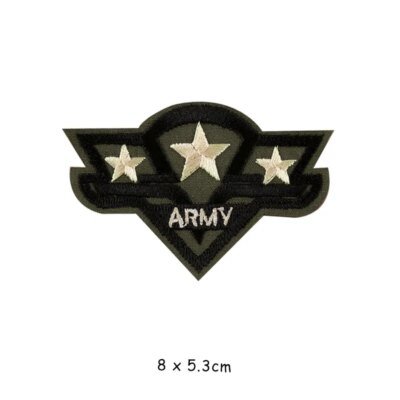 Patchs brodés militaires pour vêtements, fer sur les vêtements, motif de l'armée U S, applique aéroportée de grade, brassards d'insigne de rayure, bricolage