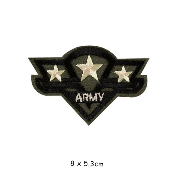 Patchs brodés militaires pour vêtements, fer sur les vêtements, motif de l'armée U S, applique aéroportée de grade, brassards d'insigne de rayure, bricolage