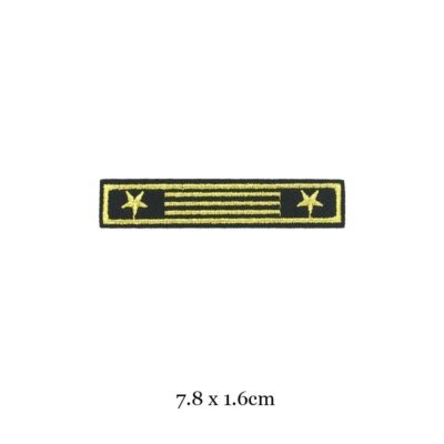 Patchs brodés militaires pour vêtements, fer sur les vêtements, motif de l'armée U S, applique aéroportée de grade, brassards d'insigne de rayure, bricolage