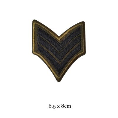 27124-df179e.jpg Patchs brodĂ©s militaires pour vĂȘtements, fer sur les vĂȘtements, motif de l'armĂ©e U S, applique aĂ©roportĂ©e de grade, brassards d'insigne de rayure, bricolage
