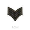 Patchs brodés militaires pour vêtements, fer sur les vêtements, motif de l'armée U S, applique aéroportée de grade, brassards d'insigne de rayure, bricolage