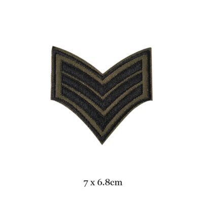 Patchs brodés militaires pour vêtements, fer sur les vêtements, motif de l'armée U S, applique aéroportée de grade, brassards d'insigne de rayure, bricolage