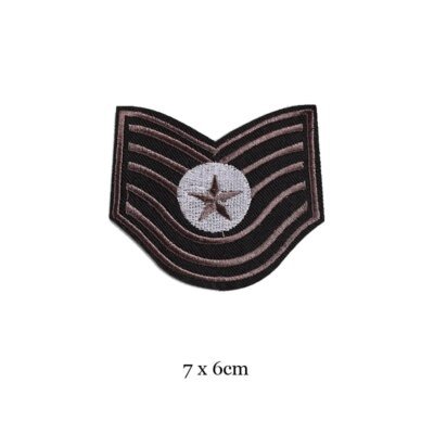 Patchs brodés militaires pour vêtements, fer sur les vêtements, motif de l'armée U S, applique aéroportée de grade, brassards d'insigne de rayure, bricolage