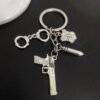 27224-9d48d5.jpg Menottes de Pistolet avec Pendentif à la Mode, Police, Service Militaire, Passionné, Document en Argent, Clé de Voiture, Bijoux, Accessoires