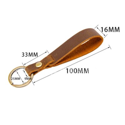 Nouveau porte-clés classique Vintage en cuir de vache pour homme, accessoire de voiture, à la mode, K5057