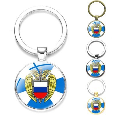 CHSXY-Porte-clés Pekhota avec Emblème Russe pour Homme, Photo d'Art, Dessin Animé avant, Porte-Clé, Bijoux, Anneau D.lique, Accessoires Militaires