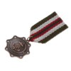 Broche insigne en tissu rayé pour hommes, couronne, étoile, médaille, uniforme Milirtay, corsage, chemise trempée, col, pompon, revers, broche