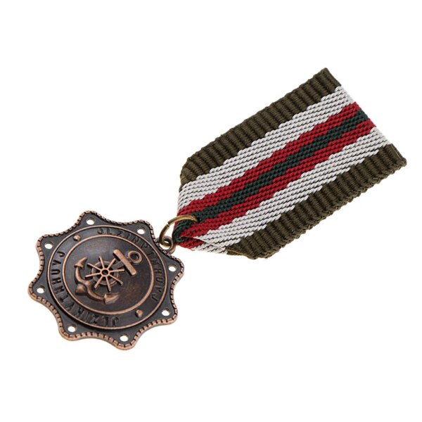 Broche insigne en tissu rayé pour hommes, couronne, étoile, médaille, uniforme Milirtay, corsage, chemise trempée, col, pompon, revers, broche – Image 5
