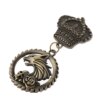 Broche insigne en tissu rayé pour hommes, couronne, étoile, médaille, uniforme Milirtay, corsage, chemise trempée, col, pompon, revers, broche