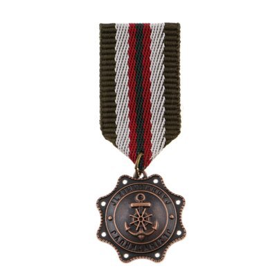 Broche insigne en tissu rayé pour hommes, couronne, étoile, médaille, uniforme Milirtay, corsage, chemise trempée, col, pompon, revers, broche