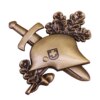 Broche de casques allemands en croix de fer, médaille militaire de l'armée, insigne de la bravoure impériale et prusse, broche d'honneur de guerre