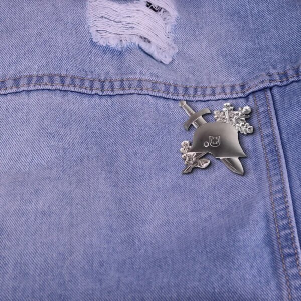 Broche de casques allemands en croix de fer, médaille militaire de l'armée, insigne de la bravoure impériale et prusse, broche d'honneur de guerre