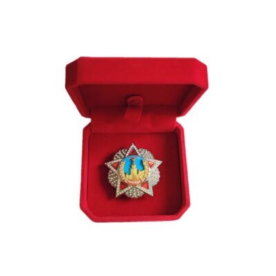 Grande médaille d'honneur de la victoire soviétique de la seconde guerre mondiale, Bagde russe de la seconde guerre mondiale, commande de récompense CCCP, incrustation de diamants en émail, cadeaux