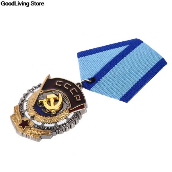 Insigne de médaille militaire de l'ordre de la bannière rouge du travail de l'URSS CCCP, épinglettes, 1 pièce – Image 3
