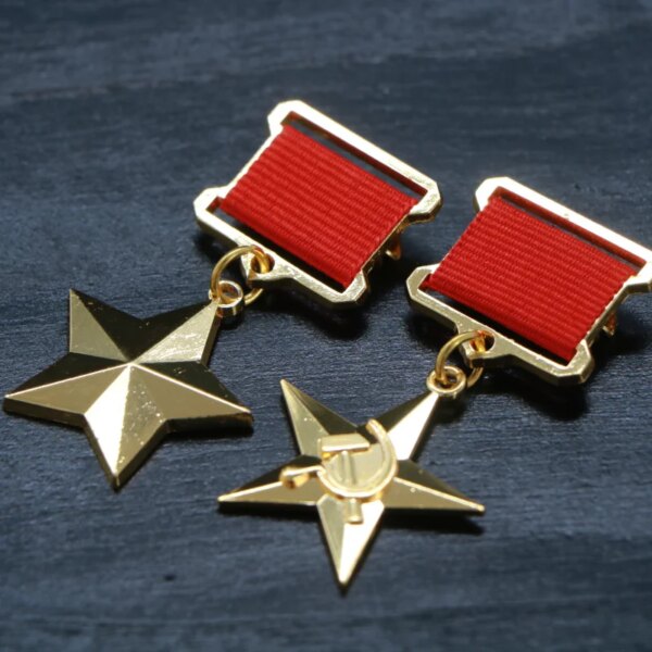 CCCP-Médaille d'or du travail socialiste soviétique russe, étoile – Image 2