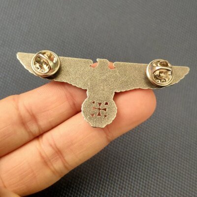 27712-5b045e.jpg Broche en émail avec médaille d'aigle de l'armée allemande de la seconde guerre mondiale, insignes en métal, épinglettes, vestes, jeans, accessoires de bijoux à la mode