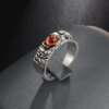 Bolshevok – bague en cuivre incrustée, poing de fer soviétique, étoile rouge, héros socialiste, Venus, faucille, bijoux bague ouverte