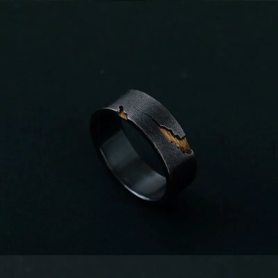 Bague originale pour hommes, nouveau design, haut de gamme, atmosphère, tendance, rétro, unique, faite à la main, anneau ouvert, niche, bijou unique, 2022