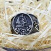 27939-b564a4.jpg Bague Vintage en acier inoxydable pour hommes et femmes, bijou de style Viking nordique, avec ancre, boussole, Signet, gothique, Punk, motard