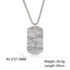 My Shape Collier pendentif militaire en acier inoxydable pour hommes, étiquette de chien de sport en plein air, colliers de la présidence, bijoux masculins, soldat de l'armée, punk, CamSolomon