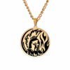 Dawapara – collier avec pendentif, dieu de la guerre, mythologie grecque antique, en acier inoxydable, bijoux cadeaux pour hommes militaires