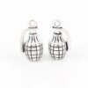 28189-1d3999.jpg Grenades à Main en Argent pour Homme, Pendentif d'Arme Militaire, Colliers de la raq, Cadeau, Bijoux, Accessoires, 18x12mm, 5 Pièces