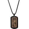 Anime Bungo Stray Dogs Dazai Osamu Cosplay Pendentif, Military Dog Tag, Nakahara Chuuya Black Necklace, Fashion Ta.com Card Props