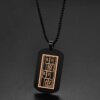 Anime Bungo Stray Dogs Dazai Osamu Cosplay Pendentif, Military Dog Tag, Nakahara Chuuya Black Necklace, Fashion Ta.com Card Props