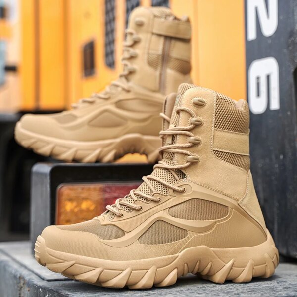 Bottes militaires pour hommes, bottes de Combat dans le désert – Image 3
