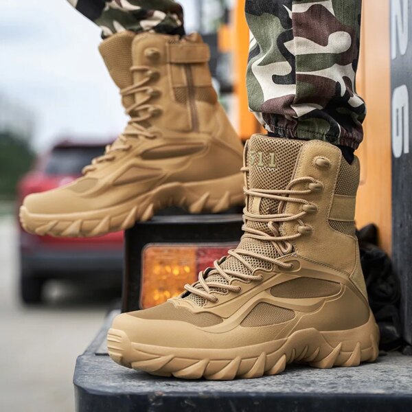 Bottes militaires pour hommes, bottes de Combat dans le désert