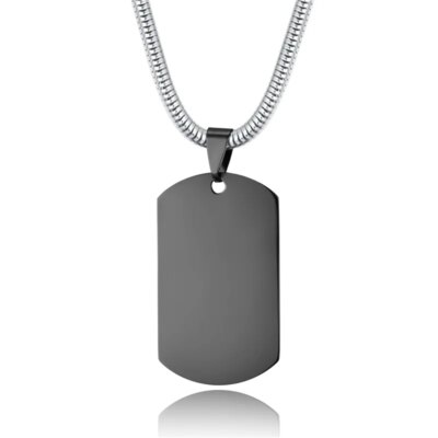 PARARESCUE USAF – bijoux à la mode pour hommes, pendentif avec Logo personnalisé au Laser, colliers en acier inoxydable, gravure de nom de l'armée militaire