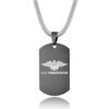 PARARESCUE USAF – bijoux à la mode pour hommes, pendentif avec Logo personnalisé au Laser, colliers en acier inoxydable, gravure de nom de l'armée militaire