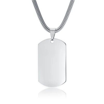 PARARESCUE USAF – bijoux à la mode pour hommes, pendentif avec Logo personnalisé au Laser, colliers en acier inoxydable, gravure de nom de l'armée militaire