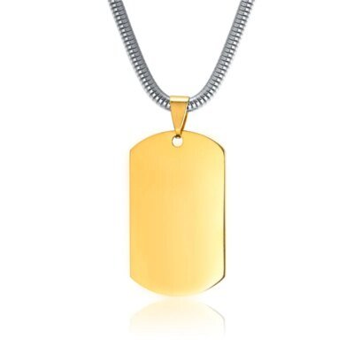 PARARESCUE USAF – bijoux à la mode pour hommes, pendentif avec Logo personnalisé au Laser, colliers en acier inoxydable, gravure de nom de l'armée militaire