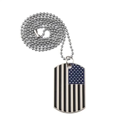 Collier avec pendentif drapeau des états-unis pour hommes et femmes, style Hip Hop, Punk, mode, carte militaire, chaîne, bijoux, offre spéciale