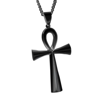 28287-13f556.jpg Collier pendentif croix de chevalier noir punk pour hommes, amulette décontractée à la mode, cadeau de bijoux
