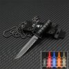 28356-6b11e9.jpg Couteau de survie DulMilitary pour l'autodéfense, outils d'urgence EDC, mini couteaux à collier, petit couteau à fruits, fournitures de camping en plein air