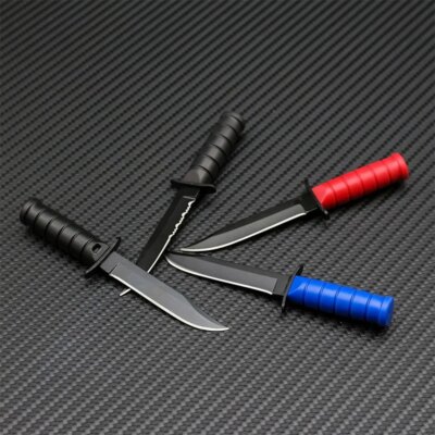 Couteau de survie DulMilitary pour l'autodéfense, outils d'urgence EDC, mini couteaux à collier, petit couteau à fruits, fournitures de camping en plein air