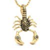 28504-950943.jpg Collier pendentif insecte gothique vintage pour homme et femme, acier inoxydable, scorpion