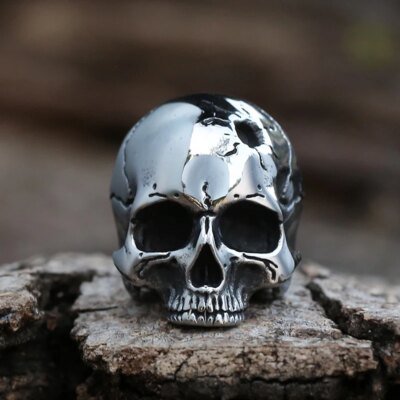 28548-f19cdc.jpg Collier Hip Hop avec pendentif tĂȘte de mort pour hommes, bijoux gothiques, chaĂźne avec tĂȘte de mort cassĂ©e, cadeau d'anniversaire, vente en gros